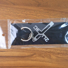 Elegant Metal Cross Keychain with Gujarati 