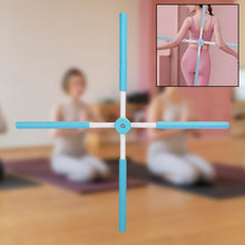 Posture Stretching Stick, Yoga Sticks Humpback Correction Open Shoulder Adjustable for Posture, Pain Relief Rotating Yoga Stick Retractable Dance Studio (1 Pc)