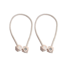 Non-Magnetic Curtain Tiebacks: Decorative Pearl Design (2 Pc, (Without Magnet Buckle)